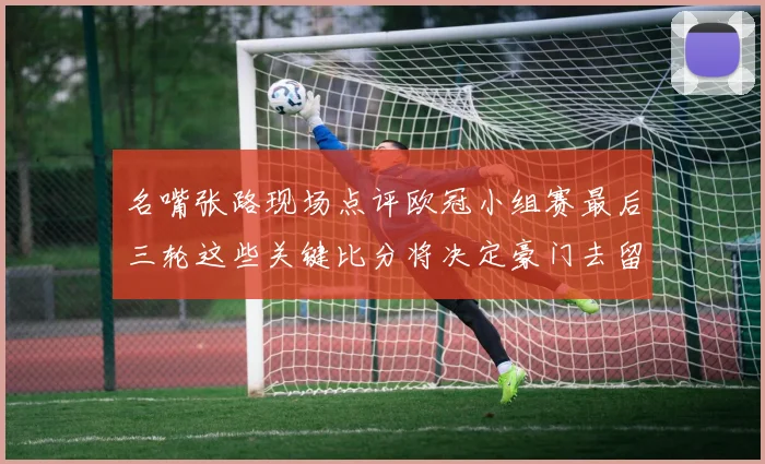 名嘴张路现场点评欧冠小组赛最后三轮这些关键比分将决定豪门去留